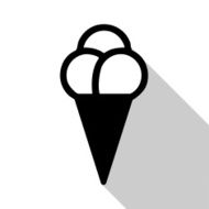 Vector ice cream icon Illustration EPS10 N5