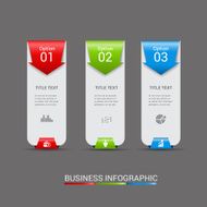 Abstract 3D Modern digital template vector banner infographics N7