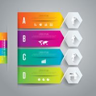 Infographics vector design template N157