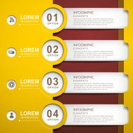 paper banner infographic elements
