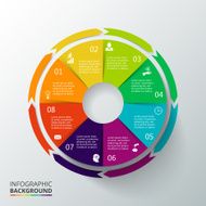 Vector circle infographic N54