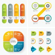 set of infographic templates N8
