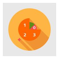Circular diagram with numbers
