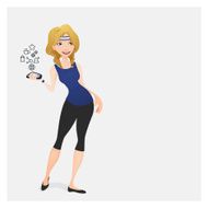 Girl in sport clothes N2