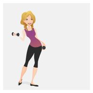 Girl in sport clothes N4