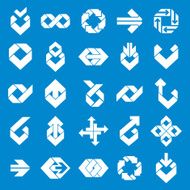 Abstract creative design elements vector collection abstract