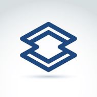 Vector abstract icon symbol N4