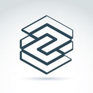 Abstract symbol vector graphic design element icon N5