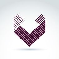 Geometric abstract symbol vector graphic design element icon N3