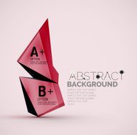 Geometric shapes with sample text Abstract template N92