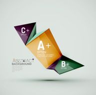 Geometric shapes with sample text Abstract template N93