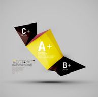 Geometric shapes with sample text Abstract template N95