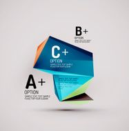 Geometric shapes in the air Vector abstract background N168