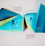 Geometric shapes in the air Vector abstract background N169