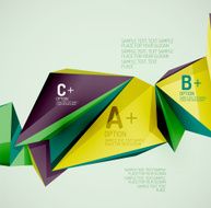 Geometric shapes in the air Vector abstract background N172