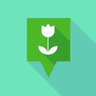 Tooltip icon with a tulip