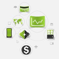 business sticker infographic N14