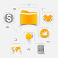 business sticker infographic N16