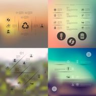 ecology infographic with unfocused background N16