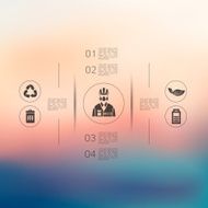 ecology infographic with unfocused background N17