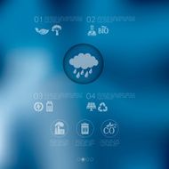 ecology infographic with unfocused background N18