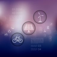 ecology infographic with unfocused background N19