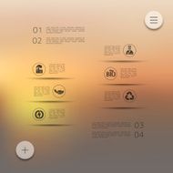 ecology infographic with unfocused background N20