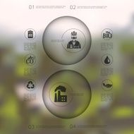 ecology infographic with unfocused background N21