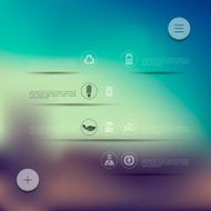 ecology infographic with unfocused background N22