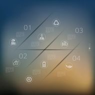 ecology infographic with unfocused background N23