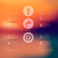 ecology infographic with unfocused background N24
