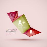 Geometric shapes with sample text Abstract template N97