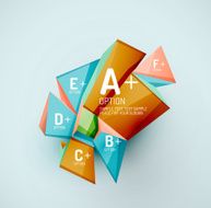 Geometric shapes with sample text Abstract template N98