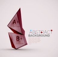 Geometric shapes with sample text Abstract template N100