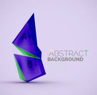 Geometric shapes with sample text Abstract template N101