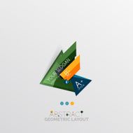 Modern abstract geometric info banner N112