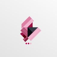Modern abstract geometric info banner N113