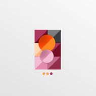 Modern abstract geometric info banner N114