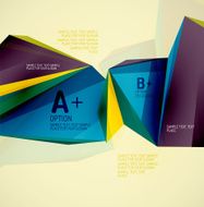 Geometric shapes in the air Vector abstract background N174