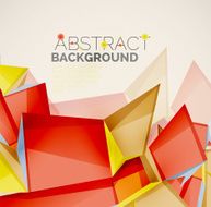 Geometric shapes with sample text Abstract template N102