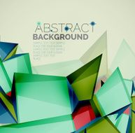 Geometric shapes with sample text Abstract template N103