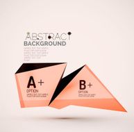 Geometric shapes with sample text Abstract template N104