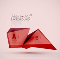 Geometric shapes with sample text Abstract template N105