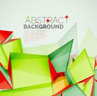 Geometric shapes with sample text Abstract template N106