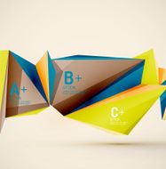 Geometric shapes in the air Vector abstract background N177