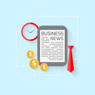 Business design in flat style