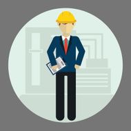 Engineer construction industrial factory manufacturing worker
