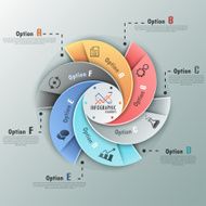 Modern infographics options banner N314