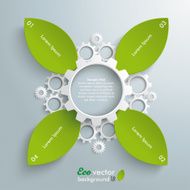Green Industry Cross Leaves