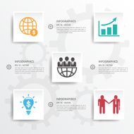 Design clean number banners template graphic or website layout N8